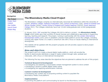 Tablet Screenshot of bloomsburymediacloud.org